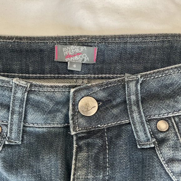 RW&CO Dark Denim A-Line Skirt - Picture 4 of 9